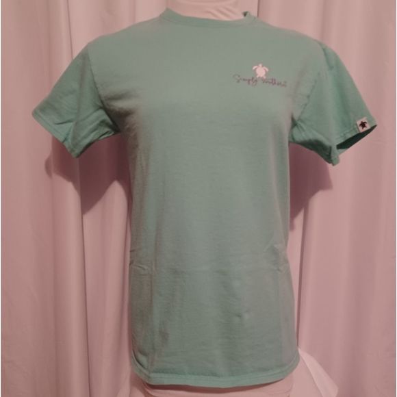 Simply Southern Tops - Simply Southern T Shirt Small Aqua MERMAID ON DUTY